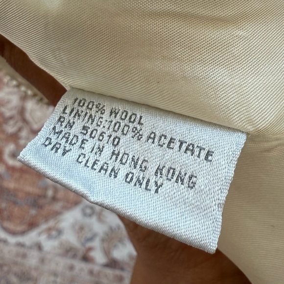 Nolan Miller Cream Floral Embroidered Blazer - Picture 7 of 9